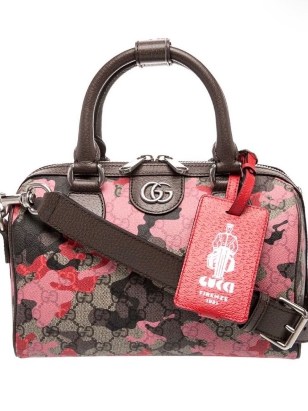 Gucci GG Duffle Bag in Red/Pink - Small